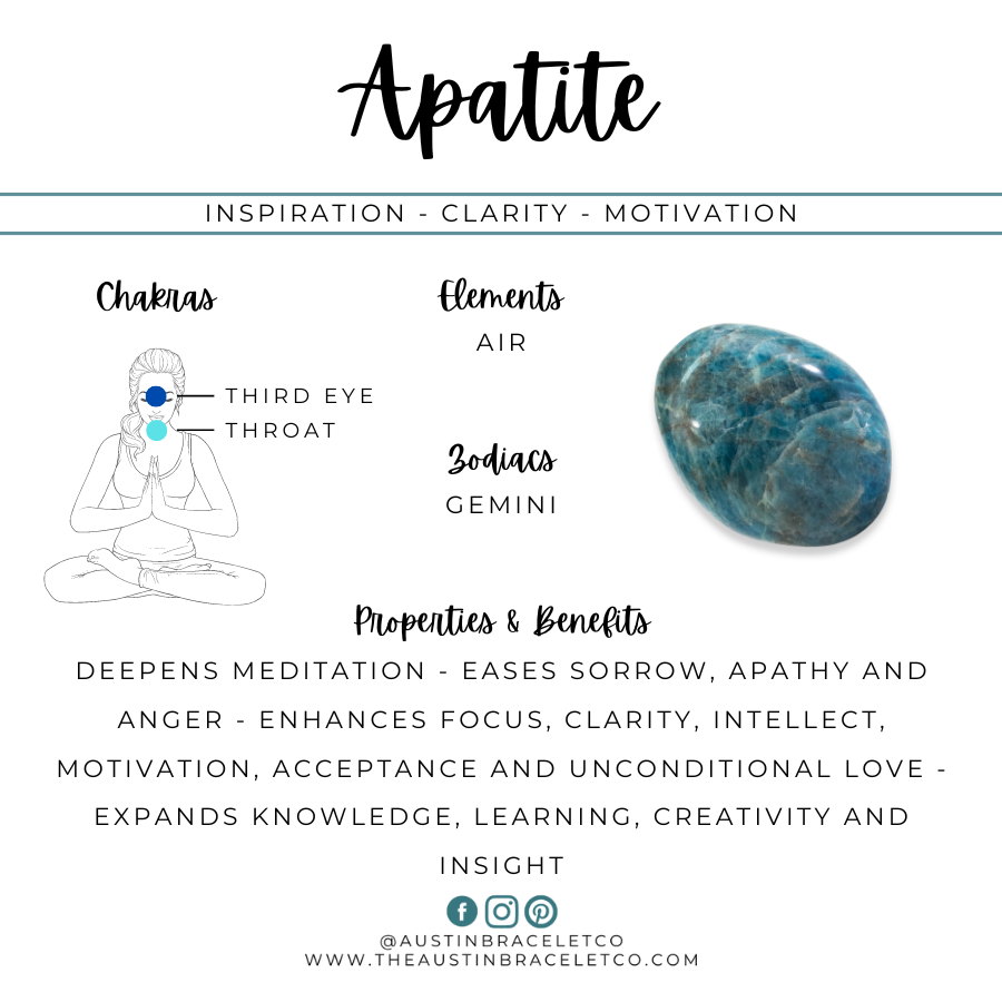 Clarity Wrap | Apatite & Lava Wrap Diffuser Bracelet