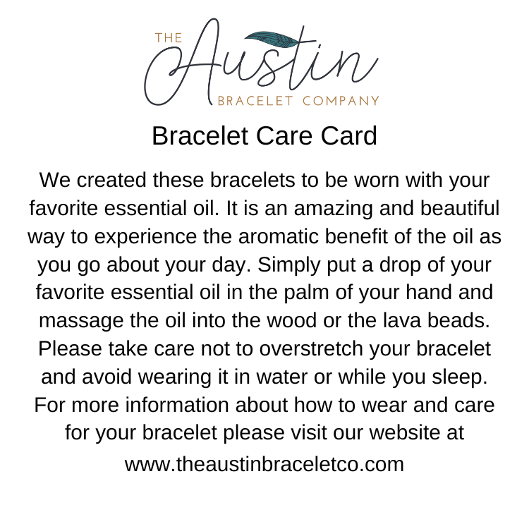 Azul | Moonstone & Bayong Wood Diffuser Bracelet