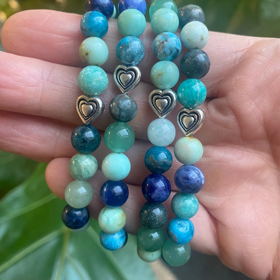 Kind Vibes Blue | Multi Gemstone Diffuser Bracelet