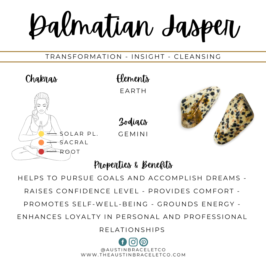 Dreams to Reality Set | Dalmatian Jasper & Lava Diffuser Bracelet with Mini Gemstone Bracelet