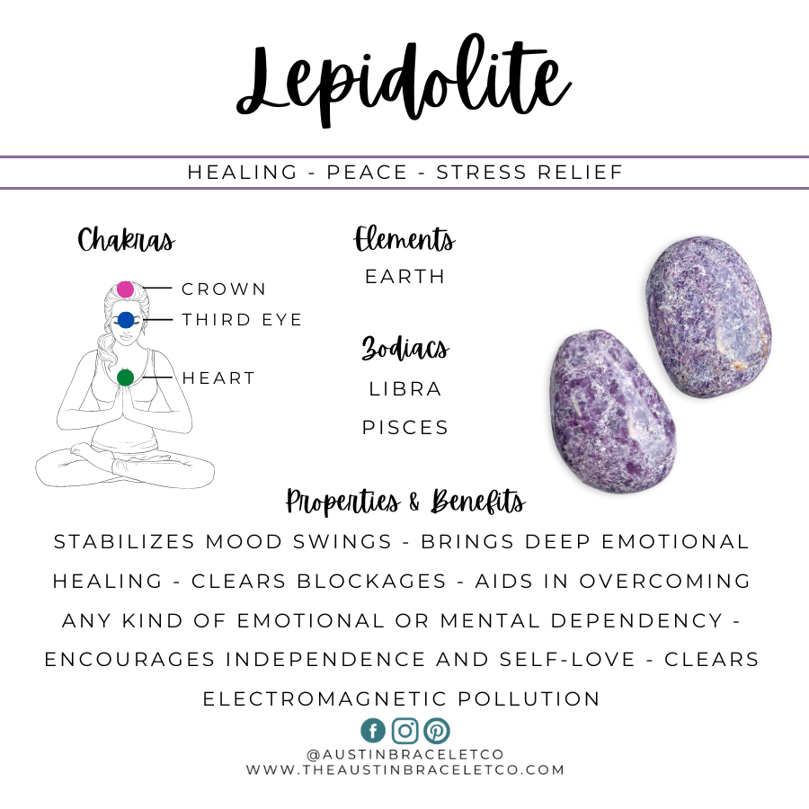 Peace Wrap | Lepidolite & Rosewood Wrap Diffuser Bracelet