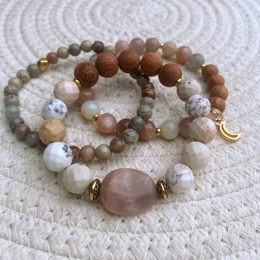Stack of the Month: October | Sunstone - Cream Turquoise - Jasper - Gold Accents