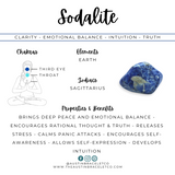 Balanced | Sodalite & Black Lava Men's Diffuser Bracelet