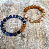 Starfish | Blue Sodalite & Bayong Wood Charm Diffuser Bracelet