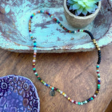 Beautiful Life Wrap | Rainbow Gemstone & Lava Wrap Diffuser Bracelet or Necklace